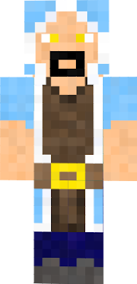 The clash of clans wizard made into a minecraft skin.