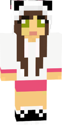 Girl with green eyes and pink G outfit