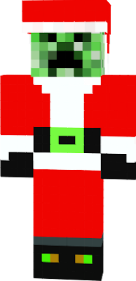 Festive Creeper with Santa Hat