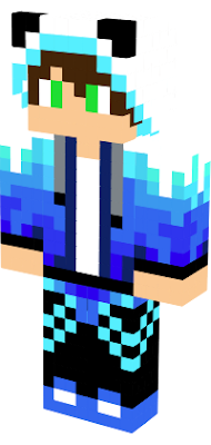 ice fox boy is a skin check my krilex my minecraft user can use it but if I see a server you XD remove the skin enjoys goodbye By KrilexGamer