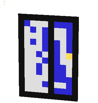 It is a door wich slides open automaticly and is the only automatic door in the game.(Apart from when you put a pressure plate by a normal door.)
