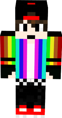 I am a skin who like rainbows and the coulour black