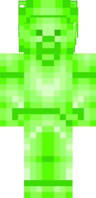 a charged green steve