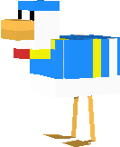 A duck from a cartoon