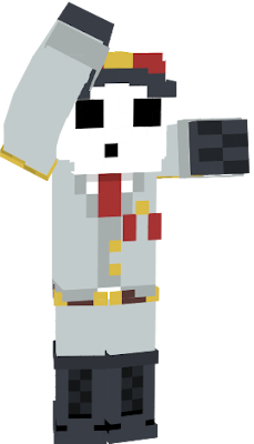 A loose interpretation of General Guy, leader of the Shy Guy army in Paper Mario.