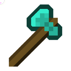minecraft wallpaper diamond axe