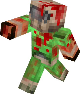 I love the doom mod brutal doom, you can rip a zombie in half and beat another zombie with there arms you ripped of. I decided to take the normal doom skin I found and make a brutal doom skin, were he has leather gloves and is coverd in blood.