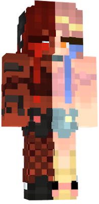 This is another skin based of skin by CoolSpyKITTYSpy. (Link to skin: http://www.minecraftskins.com/skin/12188188/good-vs-evil/ )