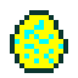 This is a diamond that looks like a doted spawn egg