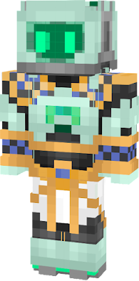 Its a robot that is wearing Egyptian clothes