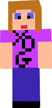 Yogscast skin with israfel face on back and yog for yogscast on frount