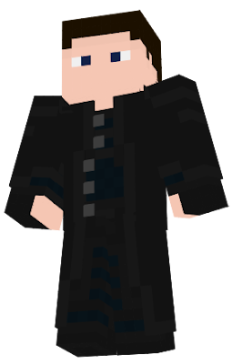 A dark cloaked man with a midnight blue accent. The skin is made so that if the cloak is taken off the player will still look decent. No dithering was used, maybe on a remake it will be added for shading. Made by CrimsonHeroA8, no one else.