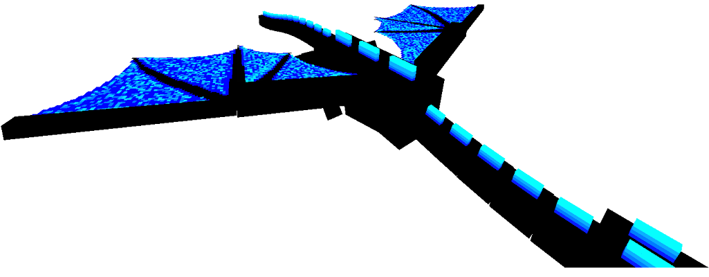 Blue Ender Dragon, Minecraft Skin