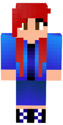 A red head wearing a fancy blue shaded dress. Not Much else to it... Hope you enjoy! :P