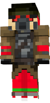 Original armor skin by an anonomys user on Novaskin (Link to original post: https://minecraft.novaskin.me/skin/5172923380/Fallout-New-Vegas-Ranger) I wanted to put the NCR Ranger armor on my friends' skins. So here they are.