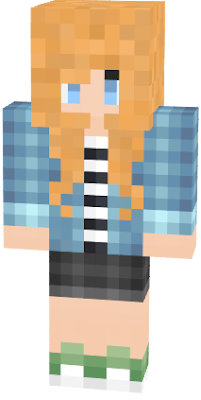 Edited from ItsFunneh's skin. I made the hair that is it. And for people who might know me I, the creator, am AgentSpyGirl! :)