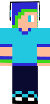 headset, blue shirt, took 2 hours to make