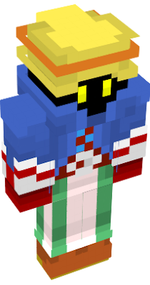 Hi guys, I'm might with a new skin, in this case the first final fantasy skin, in this case the Black Mage, I hope you like the skin and bye