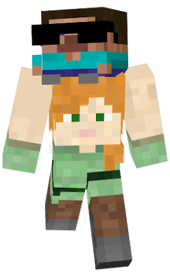 Fixed the missing hair/ skin on the side of Alex's face and missing part of her pants texture