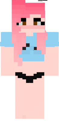 BelleDelphine - Minecraft skin (64x64, Steve)