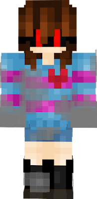 frisk bits and pieces genocidal Minecraft Skin