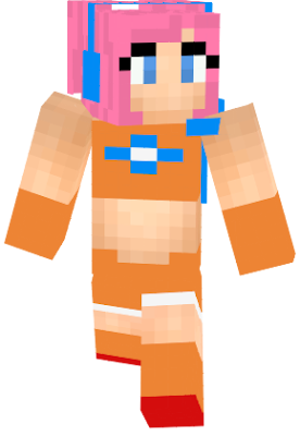 Ulala in her Orange outfit. edited from someone else's skin