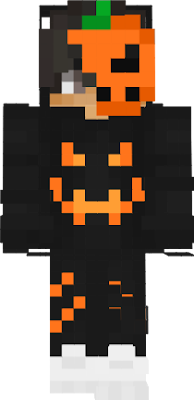 Pumpkin mask with fixed arms