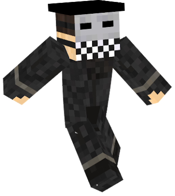 Its a guy wearing Thief clothing from the game Unturned