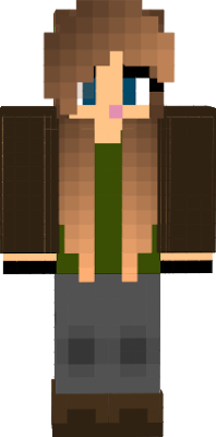 Hanna's first character on my PC Minecraft yay!!