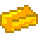 It's the gold-like bar made out of the strong metal mither. Mither is the strongest metal that is found. It is pretty rare and hard to find but it's a strong metal used to make coins and weapons.