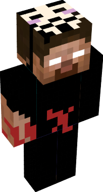 Herobrine's true form! Even with the blood of his victims, with one punch!