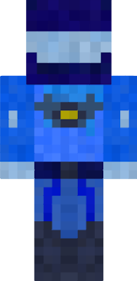 Blue Spacman suit with an adjustment