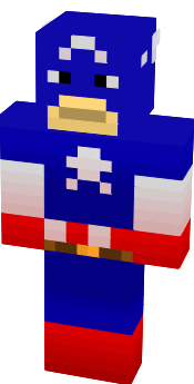 Captain America is one of my favorite super heroes and now hes on minecraft!!!!