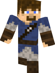 A Midevil-styled man with a basic blue tunic.