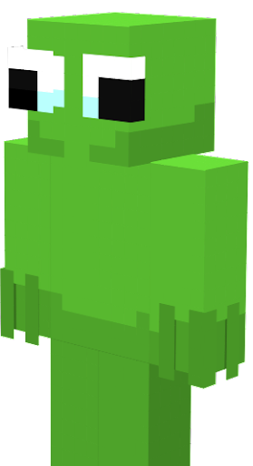 green rainbow friends Minecraft Skin