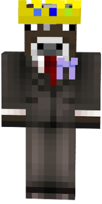the cow skin but with a purple ribbon for technoblade and all people with cancer :)
