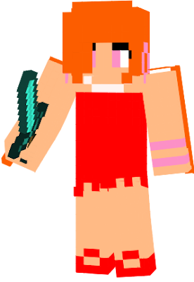 Here's Blossom dressed as Lisa Simpson from the Simpsons, Blossom has taken off her ribbons, necklace and signature clothes to wear Lisa's spiky red dress, white necklace and red shoes, she still retains her left bracelets and earrings while wearing the cosplay.
