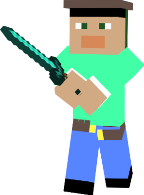 He is the half man half creeper god with an army of puppies and a diomand sword. P.S. He blow s up when he has nothing left.