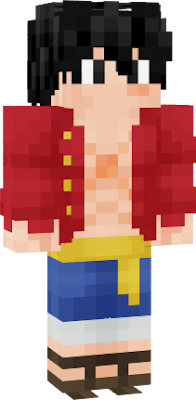 Cool Luffy skin with no hat on the back