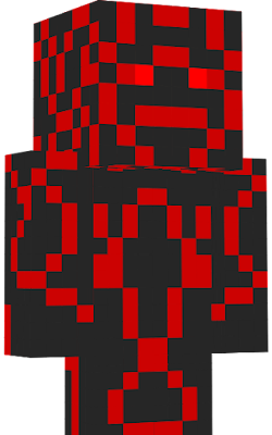 Black and red suit armor with togglable helmet