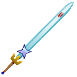 Took around 3 hours to make but finally got it done. This is a diamond sword with a crown shaped hilt and a star crest on the blade itself.