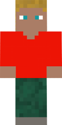 minecraft man with a hand that is iron