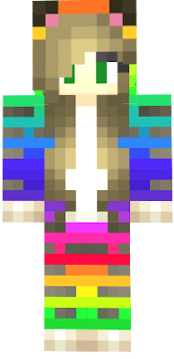This was a normal cheetah onesie but i recolored it to rainbow