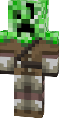 A creeper whit a fighter costum .