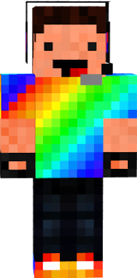 the coolest rainbow skin ever!