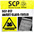 Solo el cartel de SCP-012