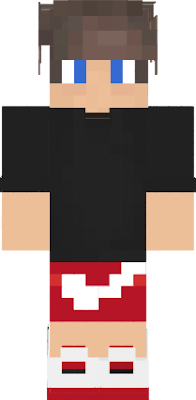 Nike Air Jordan sneakers, Shorts and Tee for boy in Minecraft.