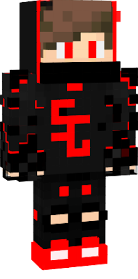 a 3d skin with red and black colour and written SG at frontside and ceeper face at backside