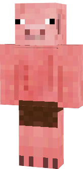 This skin was created by me, Shroob999 (My MC username). The base texture for it was the actual living Pigman texture that could be found in the games files, until 1.6 came out. (Said original skin was made by Minecraft user Miclee) The loin-cloth was from the currently-used Zombie Pigman skin, I actually manually copied it from the Zombie Pigman onto this one. (Even to the exact color! I don't think I messed any colors up, either! ☺) If Mojang ever decides to add Living Pigmen, here's a really