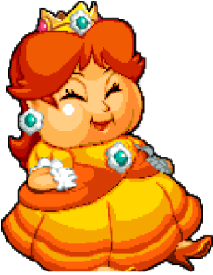 Fat Princess Daisy Pixel Art